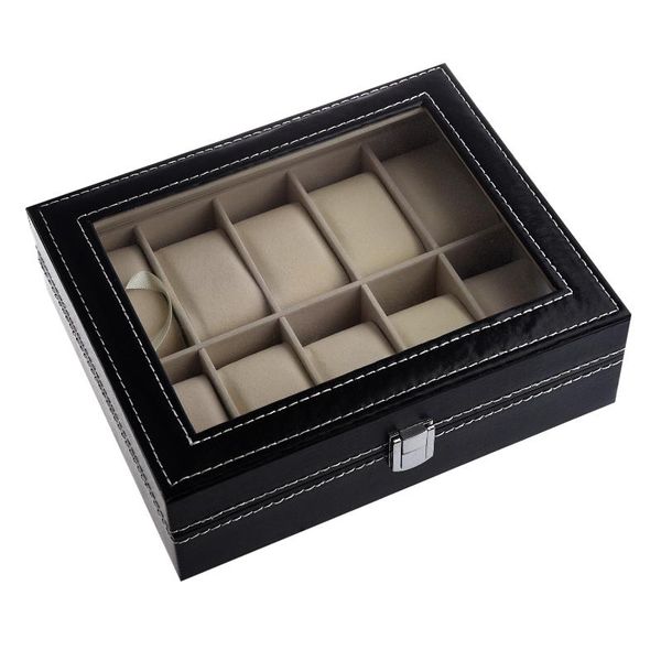watch boxes & cases ycys-timedisplay case jewelry collection storage organizer pu box 10 grid, Black;blue
watch boxes & cases ycys-timedisplay case jewelry collection storage organizer pu box 10 grid, Black;blue