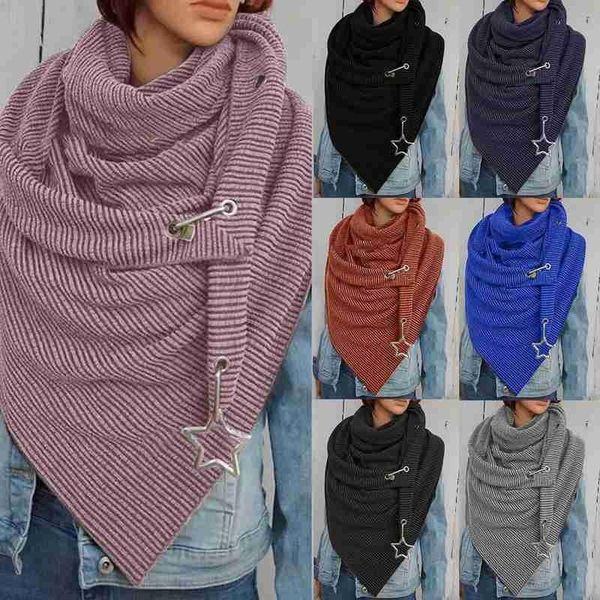 women winter thicken oversized large scarf with button hook star pendant solid color ribbed triangle shawl wrap bib outdoor neck, Blue;gray
women winter thicken oversized large scarf with button hook star pendant solid color ribbed triangle shawl wrap bib outdoor neck, Blue;gray