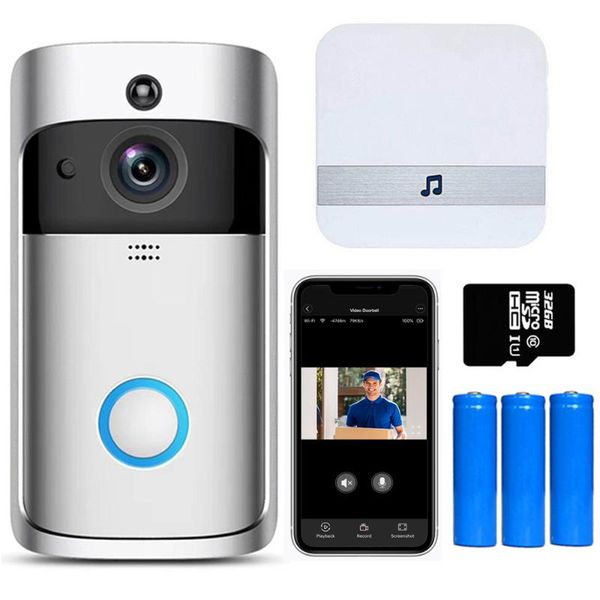 v5 video doorbell smart wireless wifi security door bell visual recording home monitor night vision intercom door phone
v5 video doorbell smart wireless wifi security door bell visual recording home monitor night vision intercom door phone