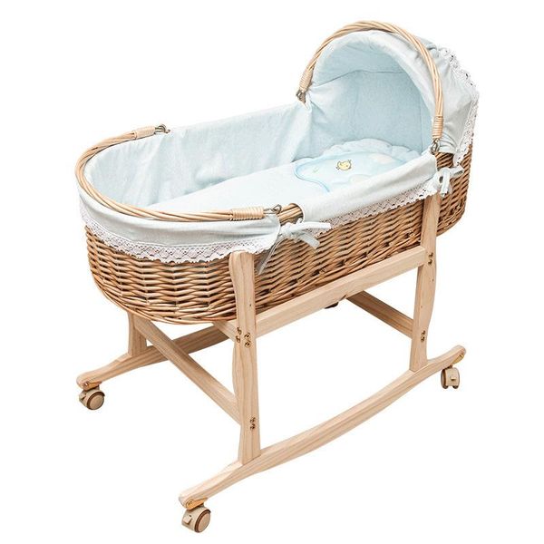 Portable Baby Cradle Sleep Basket Newborn Portable Car Baby Cradle Comforts Colored Cotton Supplies Bassinet