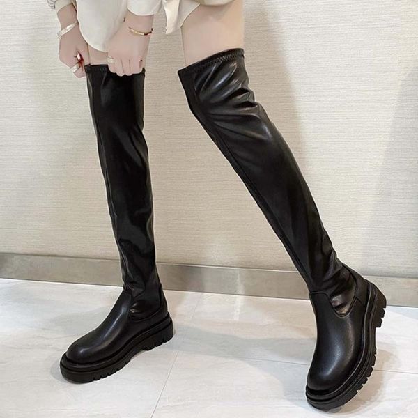 boots ribetrini brand arrival girl platform solid slip on round toe shoes women cool thick bottom casual boots1, Black
boots ribetrini brand arrival girl platform solid slip on round toe shoes women cool thick bottom casual boots1, Black