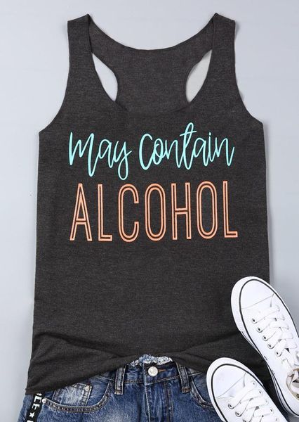 new women tank letter may contain alcohol print female tank gray sleeveless summer 2021 fashion female lady polyester tee, White
new women tank letter may contain alcohol print female tank gray sleeveless summer 2021 fashion female lady polyester tee, White