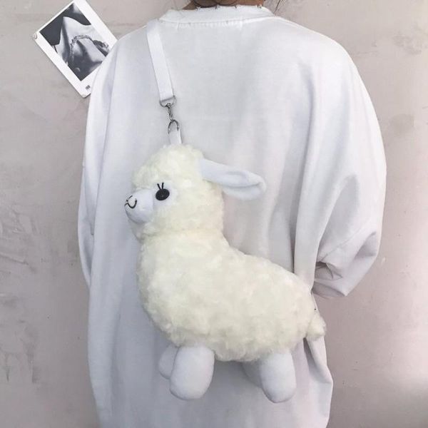 cute winter shoulder bags for women plush alpaca chain crossbody bag handbags cartoon animal purse cusual fur white lamb sheep
cute winter shoulder bags for women plush alpaca chain crossbody bag handbags cartoon animal purse cusual fur white lamb sheep