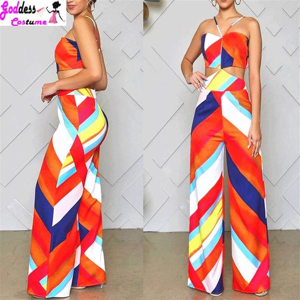 2020 women jumpsuits rompers elegant summer spaghetti strip striped printed hollow out wide leg one piece outfits, Black;white
2020 women jumpsuits rompers elegant summer spaghetti strip striped printed hollow out wide leg one piece outfits, Black;white