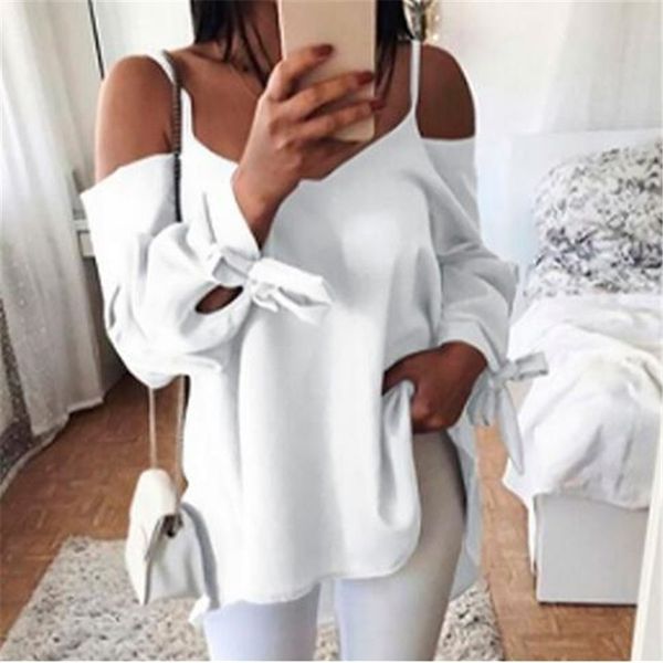 summer autumn women long sleeve shirts sling off shoulder v neck loose bow tie sleeve casual solid shirts, Black
summer autumn women long sleeve shirts sling off shoulder v neck loose bow tie sleeve casual solid shirts, Black