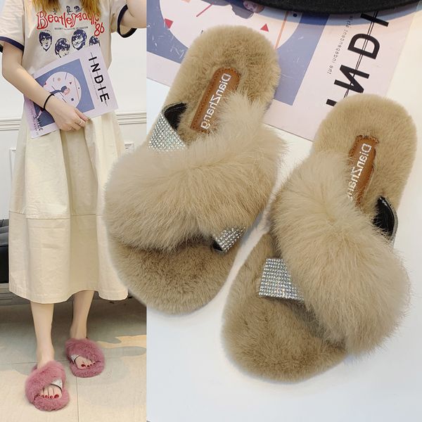 outside the new 2019 han edition flat shoes wear antiskid warm maomao slippers slippers female fashionable joker a word x1020, Black
outside the new 2019 han edition flat shoes wear antiskid warm maomao slippers slippers female fashionable joker a word x1020, Black