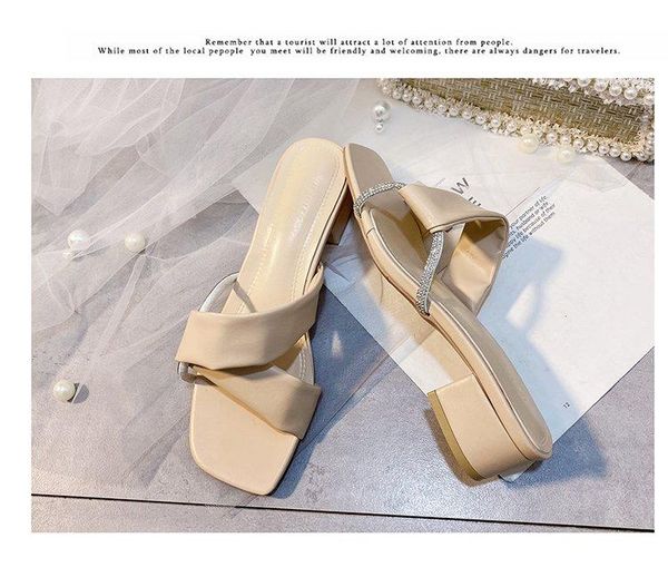 slippers women's summer new style wear high-heeled thick heel ladies sandals and slippers korean wild beach shoes word drag, Black
slippers women's summer new style wear high-heeled thick heel ladies sandals and slippers korean wild beach shoes word drag, Black