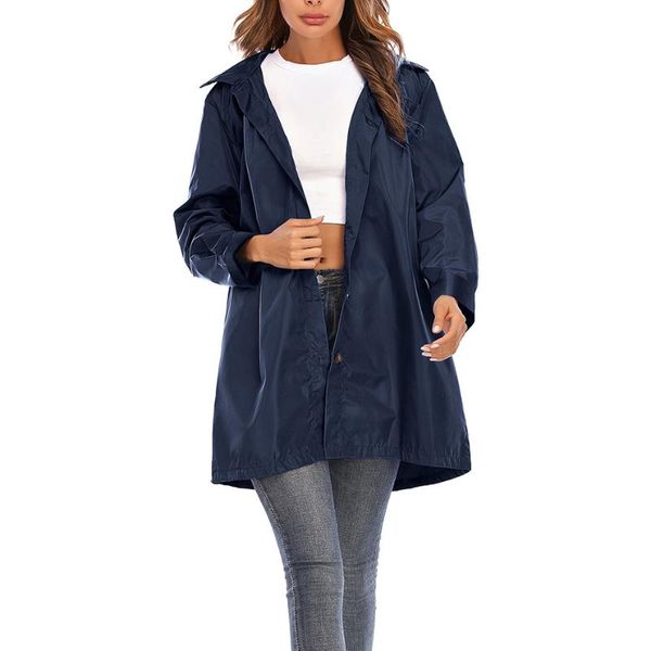 women windbreaker jacket female autumn solid rain jacket outdoor plus waterproof hooded raincoat windproof coats jackets famale, Blue;black
women windbreaker jacket female autumn solid rain jacket outdoor plus waterproof hooded raincoat windproof coats jackets famale, Blue;black