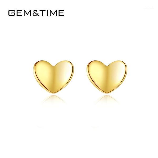 stud gem&time 100% 925 sterling silver petite plain hearts earrings for women cute small fine jewelry brincos se-4011, Golden;silver
stud gem&time 100% 925 sterling silver petite plain hearts earrings for women cute small fine jewelry brincos se-4011, Golden;silver