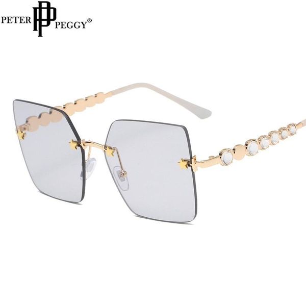 sunglasses fashion square rimless men women sun glasses shades metal frames eyewear uv400 sunshade, White;black
sunglasses fashion square rimless men women sun glasses shades metal frames eyewear uv400 sunshade, White;black