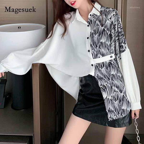 2020 bat long sleeve woman's shirts long cardigan printed white loose single-breasted shirt & blouse women korean clothing 110061
2020 bat long sleeve woman's shirts long cardigan printed white loose single-breasted shirt & blouse women korean clothing 110061