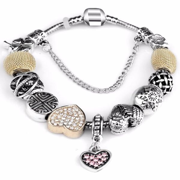 2020 european crystal love charm p bracelets for women with diy glass beads bracelets & bangles pulseras diy jewelry, Black
2020 european crystal love charm p bracelets for women with diy glass beads bracelets & bangles pulseras diy jewelry, Black