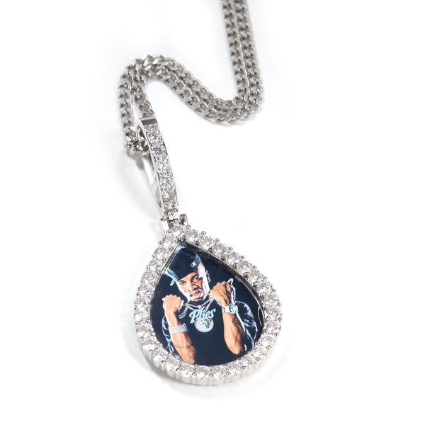 water drop jewelry hip hop мужская фоторамка дизайн ожерелье блестящих цирконы золото серебро покрыло ювелирные изделия, Silver
water drop jewelry hip hop мужская фоторамка дизайн ожерелье блестящих цирконы золото серебро покрыло ювелирные изделия, Silver