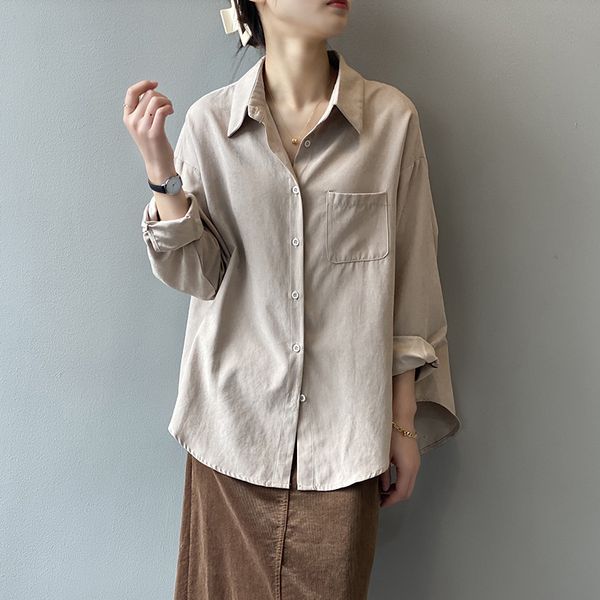 new 2021 spring turn down collar loose style womens and blouses women yellow shirt blusas roupa feminina jqs1, White
new 2021 spring turn down collar loose style womens and blouses women yellow shirt blusas roupa feminina jqs1, White