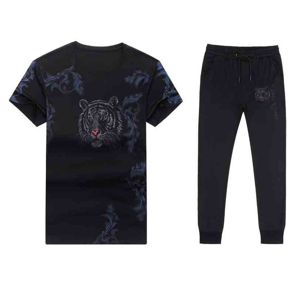 men's leisure sports suit summer youth fashion korean loose short sleeve t-shirt + trousers, White;black
men's leisure sports suit summer youth fashion korean loose short sleeve t-shirt + trousers, White;black