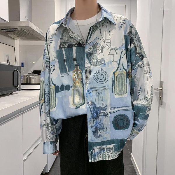 autumn new shirt men fashion printed casual shirt man streetwear wild hawaiian loose hip hop long-sleeved shirts men -2xl1, White;black
autumn new shirt men fashion printed casual shirt man streetwear wild hawaiian loose hip hop long-sleeved shirts men -2xl1, White;black