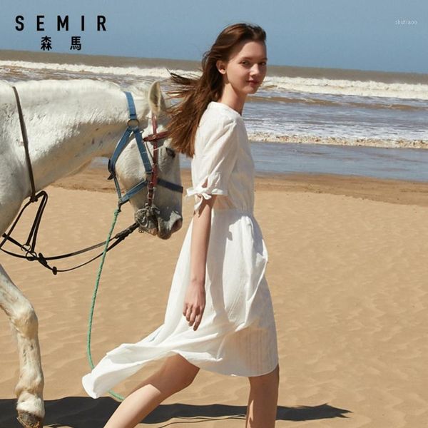 semir 2020 summer new cotton dress female v-neck waist waist french break dresses women1, Black;gray
semir 2020 summer new cotton dress female v-neck waist waist french break dresses women1, Black;gray
