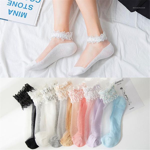 socks & hosiery 1 pair summer women transparent lace breathable ultra thin crystal silk elastic cotton sole elegant ankle sock1, Black;white
socks & hosiery 1 pair summer women transparent lace breathable ultra thin crystal silk elastic cotton sole elegant ankle sock1, Black;white