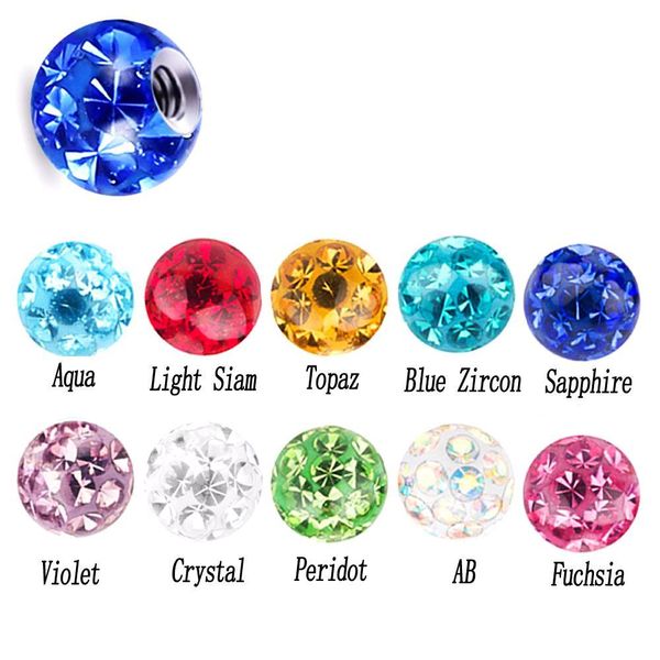 1pc surgical steel tongue rings women handmade epoxy coated crystal piercing tongue barbells piercing jewelry 14g q sqcfxw, Silver
1pc surgical steel tongue rings women handmade epoxy coated crystal piercing tongue barbells piercing jewelry 14g q sqcfxw, Silver