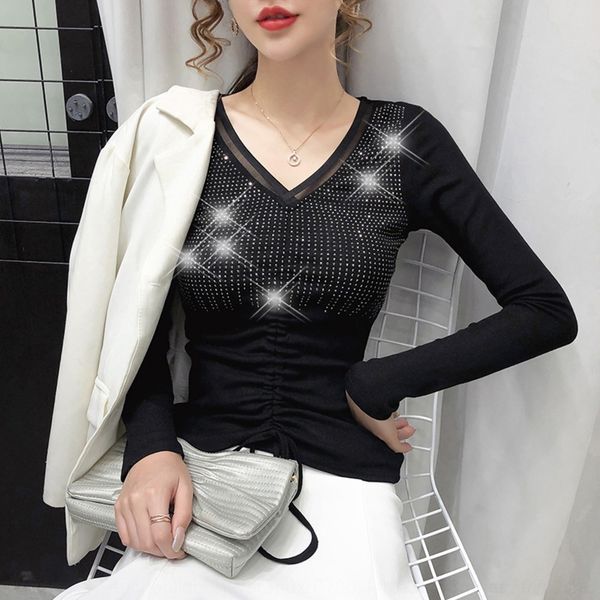 o12xg autumn 2020 v-neck drawstring tlong drill coat bottoming t-shirt sleeve shirt temperament slim fit women's women's tea71 te, White
o12xg autumn 2020 v-neck drawstring tlong drill coat bottoming t-shirt sleeve shirt temperament slim fit women's women's tea71 te, White