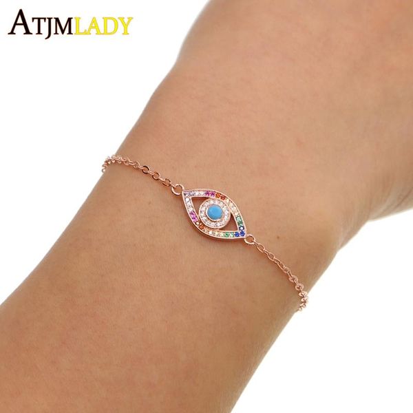 charm bracelets trendy rose gold link chain tiny bracelet multi colors cz turkish evil eye delicate bangle adjustable, Golden;silver
charm bracelets trendy rose gold link chain tiny bracelet multi colors cz turkish evil eye delicate bangle adjustable, Golden;silver