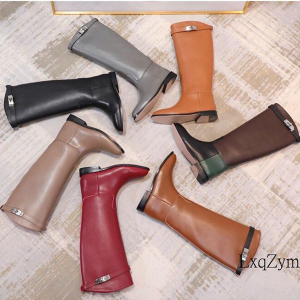 brand designer women winter knee high equestrian boots cow leather flats luxury motorcycle buckle ring lady shoes, Black
brand designer women winter knee high equestrian boots cow leather flats luxury motorcycle buckle ring lady shoes, Black