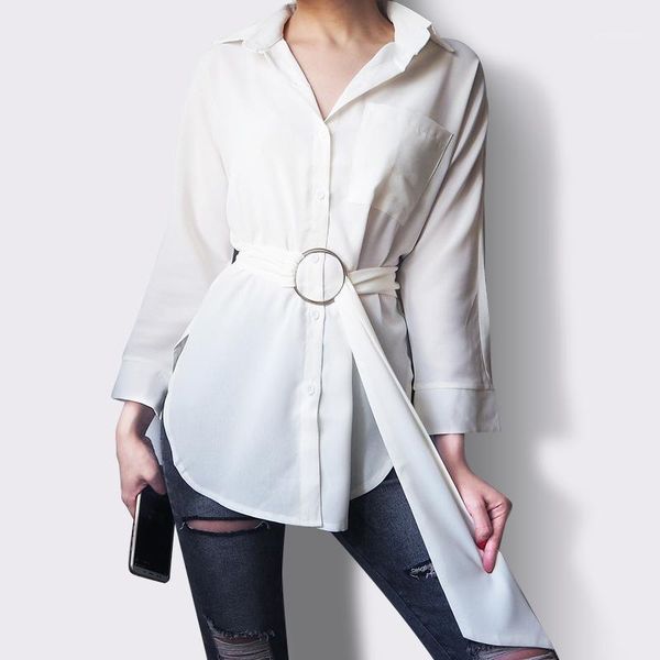 casual autumn women blouse office blouse shirt summer simple women shirt office lady clothes 2020 blusas with belt1, White
casual autumn women blouse office blouse shirt summer simple women shirt office lady clothes 2020 blusas with belt1, White