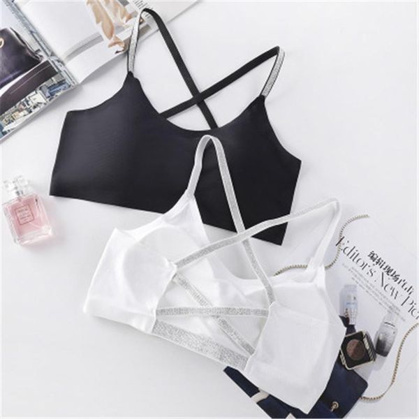 gym clothing sport bra women black white large size a-d cotton breathable pad yoga fitness running active beauty back cross bra1, White;black
gym clothing sport bra women black white large size a-d cotton breathable pad yoga fitness running active beauty back cross bra1, White;black