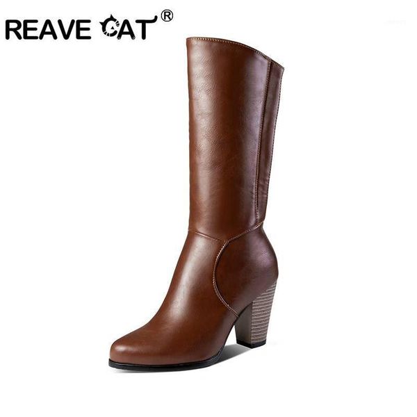 reave cat new western boots mid calf thick heels zipper female leather shoes large size block heel booties black white size 461
reave cat new western boots mid calf thick heels zipper female leather shoes large size block heel booties black white size 461