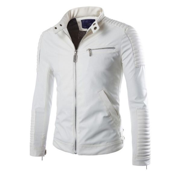 new white pu leather jacket men 2019 winter motorcycle design mens slim biker jacket faux leather coats fashion veste cuir homme, Black
new white pu leather jacket men 2019 winter motorcycle design mens slim biker jacket faux leather coats fashion veste cuir homme, Black