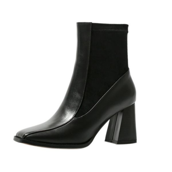 2021 new fashion brand high heels women genuine leather ankle boots warm autumn winter ladies shoes woman 7b44, Black
2021 new fashion brand high heels women genuine leather ankle boots warm autumn winter ladies shoes woman 7b44, Black