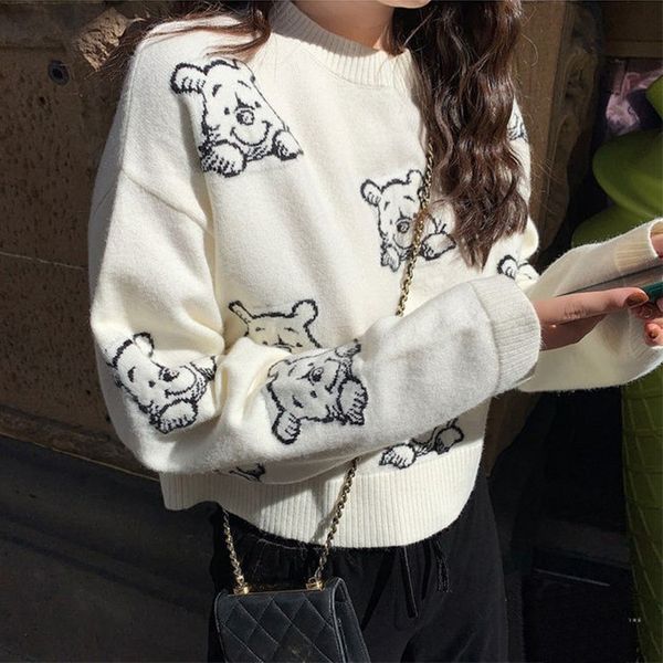 медвежонок свитер пуловер sweaterknitted sweaterloose новый свитер 2020 осенью и зимой пуловер куртка женщин одежда трикотаж женщин na8rm, White;black
медвежонок свитер пуловер sweaterknitted sweaterloose новый свитер 2020 осенью и зимой пуловер куртка женщин одежда трикотаж женщин na8rm, White;black