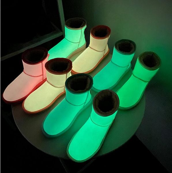 2020 new cowskin leather fur luminous women's snow boots winter plus velvet warm short boots tube women size us3-13, Black
2020 new cowskin leather fur luminous women's snow boots winter plus velvet warm short boots tube women size us3-13, Black