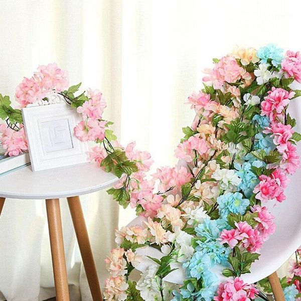 decorative flowers & wreaths 2m fake sakura vines party po props romantic artificial flower cherry blossom vine festive fashion creative1
decorative flowers & wreaths 2m fake sakura vines party po props romantic artificial flower cherry blossom vine festive fashion creative1
