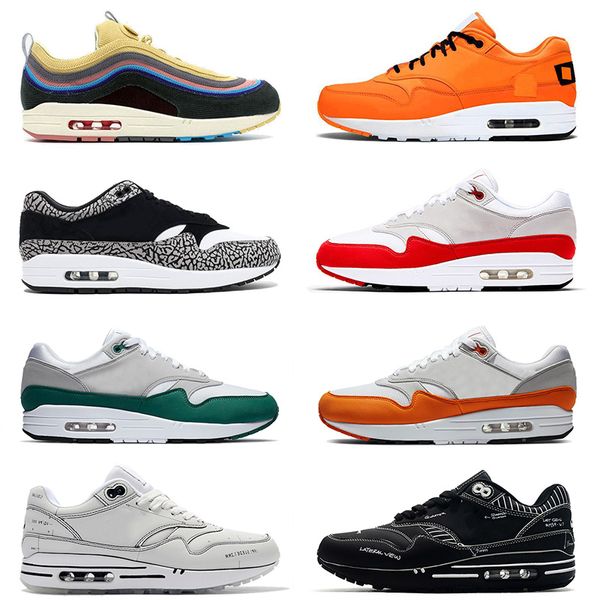 fashion 87 sneakers sean wotherspoon mens women 1 running shoes og anniversary magma orange evergreen aura atomic teal sport trainers, White;red
fashion 87 sneakers sean wotherspoon mens women 1 running shoes og anniversary magma orange evergreen aura atomic teal sport trainers, White;red