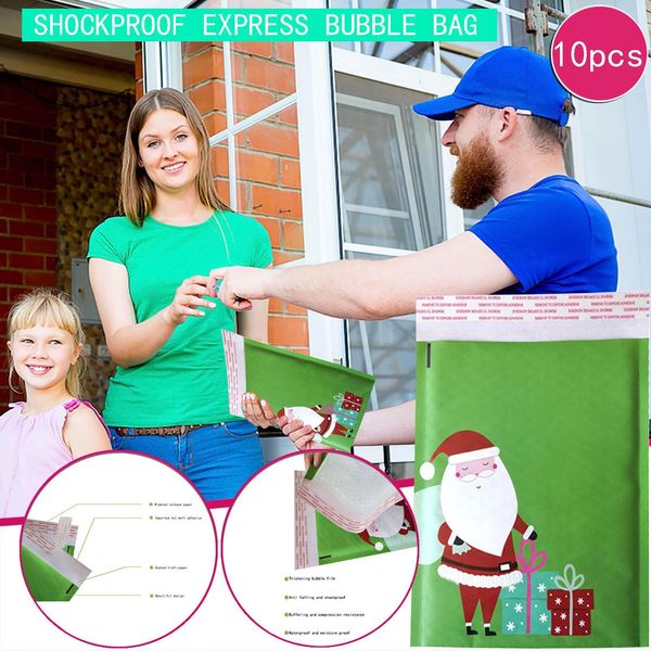 10pcs christmas print plastic bubble envelope bag waterproof shipping mailing bag foam express bag bubble mailer envelopes h jlllpy
10pcs christmas print plastic bubble envelope bag waterproof shipping mailing bag foam express bag bubble mailer envelopes h jlllpy
