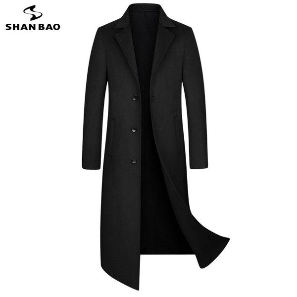 men's wool & blends shan bao hand-stitched long double-faced woolen coat. luxury high-quality winter brand clothing gentleman slim coat, Black
men's wool & blends shan bao hand-stitched long double-faced woolen coat. luxury high-quality winter brand clothing gentleman slim coat, Black