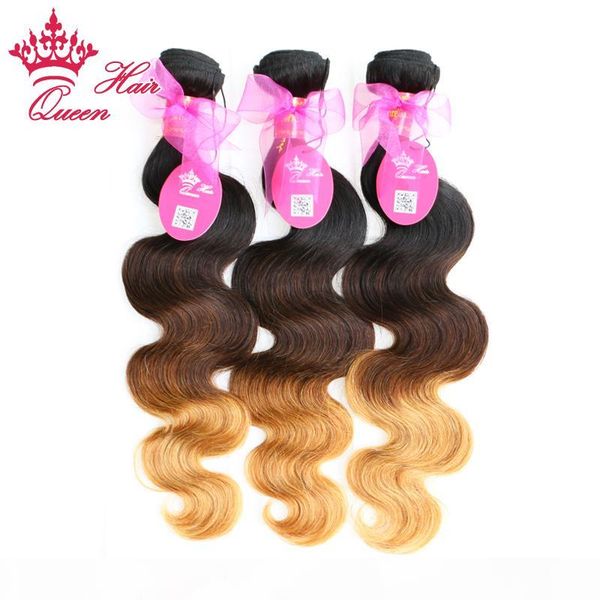 queen hair ombre hair extensions brazilian body wave 3 tone #1b #4 #27 remy human hair weave 3pcs lot, Black
queen hair ombre hair extensions brazilian body wave 3 tone #1b #4 #27 remy human hair weave 3pcs lot, Black