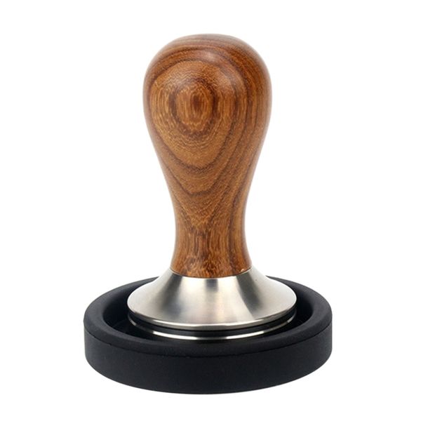 barista espresso tamper wood handle stainless steel flat coffee stamp with mat q0109
barista espresso tamper wood handle stainless steel flat coffee stamp with mat q0109