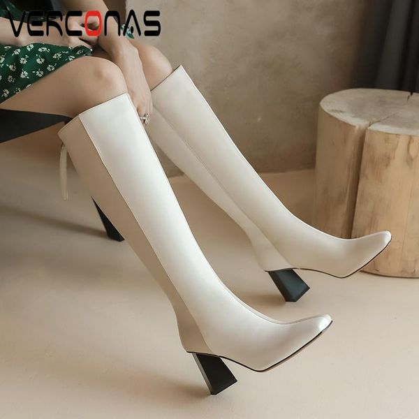 verconas 2020 concise mixed colors knee-high boots for women autumn winter high heels shoes woman back zipper fashion long boots, Black
verconas 2020 concise mixed colors knee-high boots for women autumn winter high heels shoes woman back zipper fashion long boots, Black