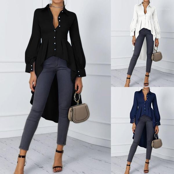 2020 women shirts zanzea elegant asymmetrical blouse casual lartern sleeve spring lapel blusa cardigan oversized 5xl1, White
2020 women shirts zanzea elegant asymmetrical blouse casual lartern sleeve spring lapel blusa cardigan oversized 5xl1, White