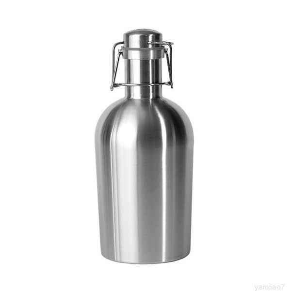 stainless steel growler 32oz 64oz single wall non-vacuum outdoor beer bottle saver with flip cap
stainless steel growler 32oz 64oz single wall non-vacuum outdoor beer bottle saver with flip cap