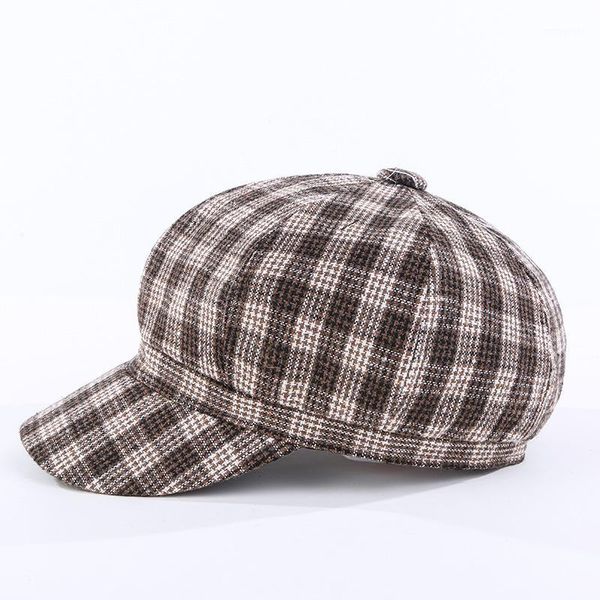 stingy brim hats 2021 autumn winter women octagonal hat plaid warm fashion korean style beret designer for lady1, Blue;gray
stingy brim hats 2021 autumn winter women octagonal hat plaid warm fashion korean style beret designer for lady1, Blue;gray