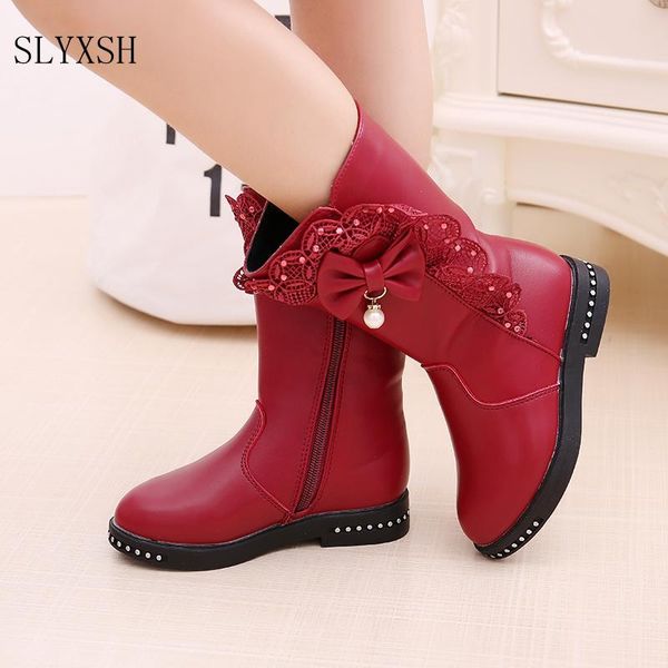 slyxsh autumn winter new girls fashion boots princess rivets pu leather boots kids butterfly knot shoes fashion long boot, Black;grey
slyxsh autumn winter new girls fashion boots princess rivets pu leather boots kids butterfly knot shoes fashion long boot, Black;grey