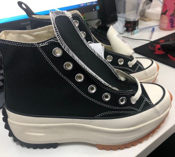 2021 all star british clothing brand joint j.w.chuck run star hike1970s super sponge cake zigzag bottom fashion high-canvas sneakers, Black;red
2021 all star british clothing brand joint j.w.chuck run star hike1970s super sponge cake zigzag bottom fashion high-canvas sneakers, Black;red