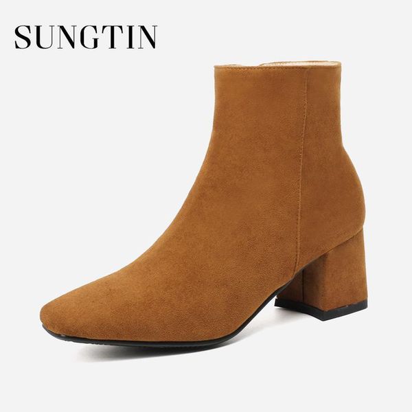 boots sungtin suede autumn winter warm short square heel women ankle classic black plus size riding ladies booties1
boots sungtin suede autumn winter warm short square heel women ankle classic black plus size riding ladies booties1