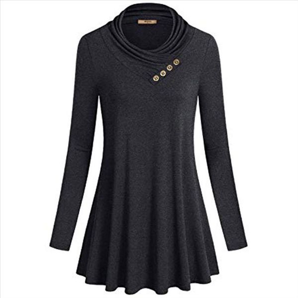 fashion womens button cowl neck blouse form fitting casual tunic blouse dames kleding moda mujer roupa woman clothes, White
fashion womens button cowl neck blouse form fitting casual tunic blouse dames kleding moda mujer roupa woman clothes, White