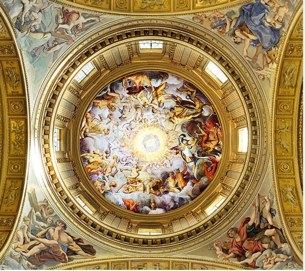 Photo angel ceilings 3d ceiling murals wallpaper modern wallpaper for living room