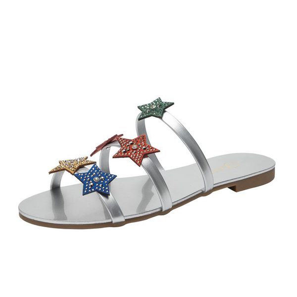 creative women slippers star decoration girl sandals rhinestone candy color flip flops plus size 42 indoor outdoor shoes, Black
creative women slippers star decoration girl sandals rhinestone candy color flip flops plus size 42 indoor outdoor shoes, Black