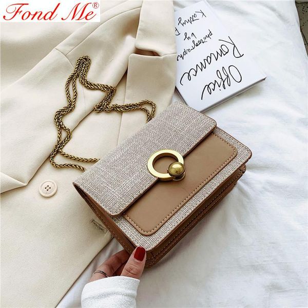 linen woven lock leisure chain crossbody shoulder small square bag
linen woven lock leisure chain crossbody shoulder small square bag